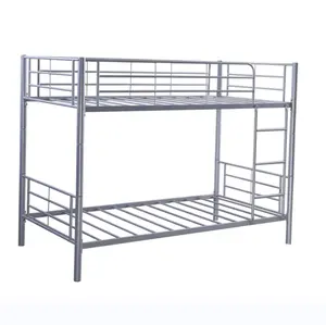 Ouvrier scolaire hôpital dortoir facile à installer métal Stable argent lit superposé pour adultes étudiants lit en acier - Product Image 1