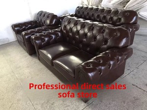<span class=keywords><strong>Sofá</strong></span> Cuadrado de Madera Envejecida Estilo Americano Retro con Acabado de Cera, Tres <span class=keywords><strong>Plazas</strong></span>, Estilo Europeo, Acolchado, de Lujo - Product Image 6