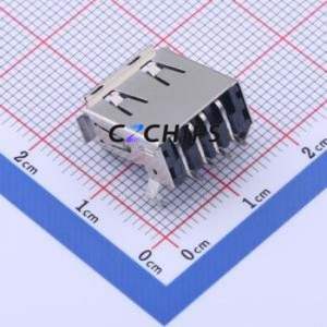 903-132A2021S10110 USB Connector SMD Connector ( Connector Type: Type-A )( Protocol Standard: USB 2.0 )( Gender: Female ) - Product Image 2