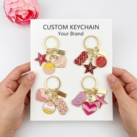 Porte-clés pour filles, pendentifs de sac, personnalisez votre propre design, porte-clés en métal, magnifiques cadeaux artisanaux en métal, porte-clés pour étudiants