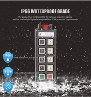 Control Remoto Inalámbrico Industrial para Grúa, 8 Botones, Una Velocidad, Resistente al Agua