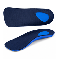 Semelles orthopédiques 3/4 pour hommes et femmes, inserts de chaussures absorbant les chocs pour pieds plats et fasciite plantaire