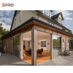 Puertas correderas de aluminio plegables para patio, <span class=keywords><strong>techo</strong></span> <span class=keywords><strong>a</strong></span> <span class=keywords><strong>suelo</strong></span>, <span class=keywords><strong>puerta</strong></span> de vidrio deslizante - Product Image 4