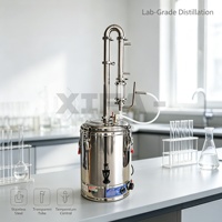 Distillateur d'huiles essentielles en acier inoxydable 15L, durable, antirouille, facile à nettoyer, équipement de distillation pour plantes, usage domestique