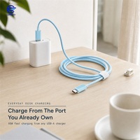 Câble USB A vers USB C 5V3A tressé, cordon de charge rapide, chargeur de type C transparent, 1M 1.5M pour ordinateur portable, tablette, téléphone