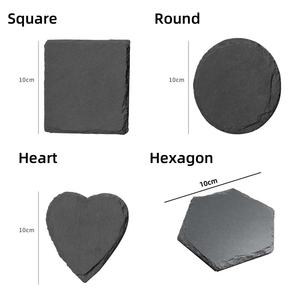 व्यक्तिगत मोनोग्राम पत्थर पेय मैट क्लासिक शैली स्लेट लेजर उत्कीर्ण कोस्टर पैकेजिंग में - Product Image 3