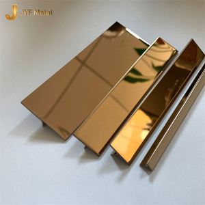 LL351 High Quality Free Sample 304 Stainless Steel T Shape <b>Tile</b> Edge Trim Modern Design Metal Corner for <b>Tiles</b> - Product Image 4