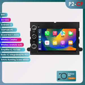 Radio de Coche OEM Android de 7 Pulgadas con Navegación AM Integrada 1DIN y CarPlay para Camionetas Ford F150 Raptor F250 <span class=keywords><strong>2004</strong></span>-2010 - Product Image 5