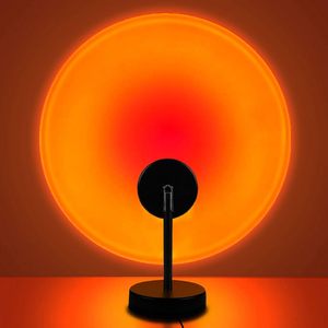 Projecteur Lampe Coucher de Soleil RGB USB LED avec Télécommande, Veilleuse Portable d'Ambiance pour Salon, Lumières Néon pour Photographie - Product Image 1