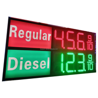 18 pouces 8.889/10 station-service numérique diesel régulière à LED avec affichage LED pour le prix du gaz