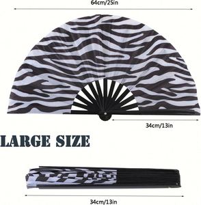 Rave Full-Color Printed Bamboo <b>Fan</b> 33cm Pride Foldable Hand <b>Fan</b> with Custom Logo Minimum Order Quantity for Christmas Occasions - Product Image 4