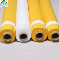 Tissu en maille 100 % polyester à tissage uni haute élasticité Xurui pour impression sérigraphique sur gobelets en verre et carreaux en céramique