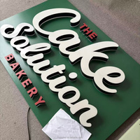 Letrero Luminoso LED de Acrílico con Logotipo Personalizado, Letrero Acrílico 3D para Exteriores con Iluminación Frontal LED, Logotipo Luminoso de Acrílico
