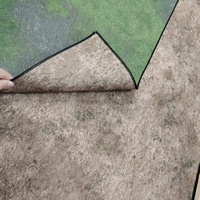 Tapis de jeu double face imprimé pour terrain herbeux et sableux, 48*48 pouces