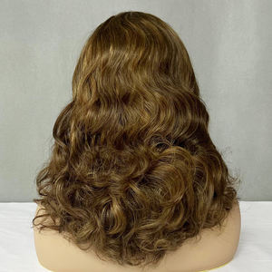 Parfaites pour le quotidien : Perruques en cheveux ondulés avec dentelle frontale 13*4, vente en gros, 14 pouces, cinq couleurs en stock, cheveux volumineux - Product Image 3