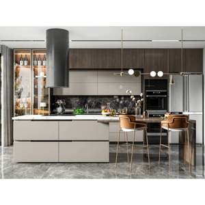 Diseños de Gabinetes de Cocina con Acabado Mate Personalizado, Islas Modulares, Gabinetes de Cocina de Diseño Moderno - Product Image 1