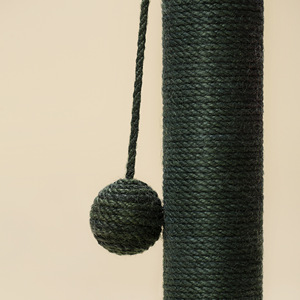 Rascador para Gatos de Sisal, Tabla Vertical Resistente, Juguete para Gatos, Disco Marrón, Estilo Simple - Product Image 3