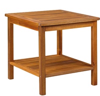 Table basse en bois à deux niveaux pour l'intérieur et l'extérieur, table de camping, table de pique-nique en bois