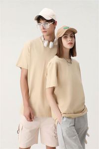 High Quality 100% Cotton Solid Luxury Blank Unisex Eco-Friendly Quick Dry Short Sleeve T-<b>Shirt</b> with Custom Print for Women & Men - Product Image 3