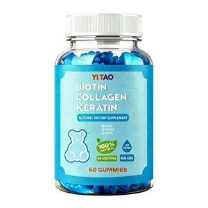 Custom‑madeOEM supports private label vitamin and mineral biotin gummy for hair growth and <b>skin</b> health support health supplement - Product Image 1