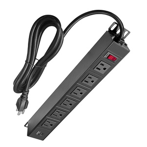 Ons Draagbare Tafelblad Stekkerdoos 5V/2a 15V/2a Verlengcontactdoos 6 Stopcontacten 1 Usb 1 Type C Poort Overbelasting Schakelaar 125V Nominaal 2a - Product Image 1