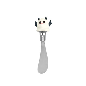 Halloween White Devil Cheese Knife Silver Zinc Alloy Butter Spreader Dessert Tool - Product Image 1