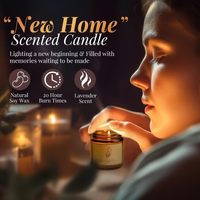 Ensemble cadeau de bougies parfumées de luxe avec logo personnalisé, emballage en bois, pour la nouvelle maison, unisexe