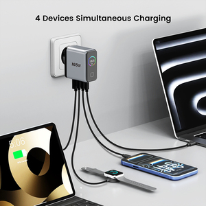 <span class=keywords><strong>Chargeur</strong></span> pliable 165W 140W GaN 100W <span class=keywords><strong>65W</strong></span> GaN PD pour mobile et ordinateur portable USB-C <span class=keywords><strong>rapide</strong></span> avec affichage, prise UK, chargeurs rapides USB-C - Product Image 3