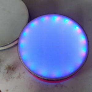Tambour à main à LED avec changement de couleur multiple, rechargeable, à brancher - Product Image 4