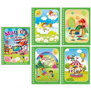 Goedkope Cartoon Doodle Boek Kids Magic Water Kleuring Tekenboeken Educatief Doodle Schilderij Boek - Product Image 5