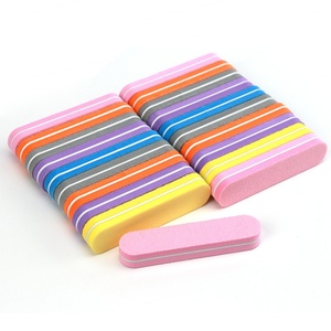 Mini lime à ongles 6 couleurs, bloc polissoir durable et coloré, limes courtes pour doigts, fournitures de manucure en gros - Product Image 1