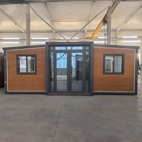 Villa préfabriquée de luxe 40 pieds x 20 pieds, 2, 3, 4 ou 5 chambres, maison conteneur pliable et extensible, maison mobile portable, mini-maison