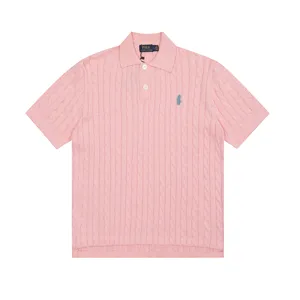 Suéter de cuello alto para hombre inspirado en RL, 100% algodón, manga acampanada para bordado, tejido de punto con diseño de trenzas, casual estándar, primavera - Product Image 4
