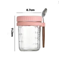 Grand bocal en verre moderne avec couvercle hermétique, portable, pour la conservation des aliments frais dans la cuisine, le garde-manger et pour le camping