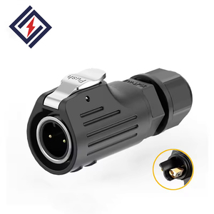 Connecteur d'<span class=keywords><strong>aviation</strong></span> étanche à visser LP12, boîtier métallique IP67, directement de l'usine, pour connexion de câble d'alimentation - Product Image 2