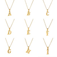 Collar con Iniciales de Nombre RINHOO, Colgante de 26 Letras de la A a la Z, Acero Inoxidable 316L, Chapado en PVD de 18k, Joyería para Mujer, Gargantilla, Regalo para Parejas