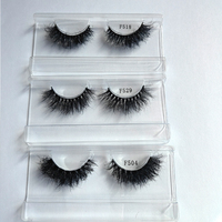Cils en vison 100% naturels, 3D luxueux, faits à la main, longs, croisés, légers et effet naturel pour le maquillage