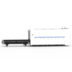 Nhà máy nóng bán đầy đủ kèm theo đôi nền tảng tấm kim loại sợi Laser máy cắt với CE certitifcate - Product Image 4