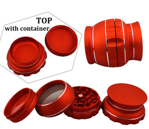 Molino de Especias y Hierbas de Aleación de Aluminio de 3 Pulgadas (63 mm) y 5 Capas con Contenedor, Diseño de Jarrón - Product Image 6