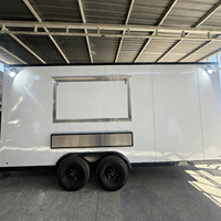 Camion de restauration commercial, remorque alimentaire entièrement équipée en acier inoxydable pour la vente, idéale pour la restauration rapide, les pizzas, le barbecue et les glaces
