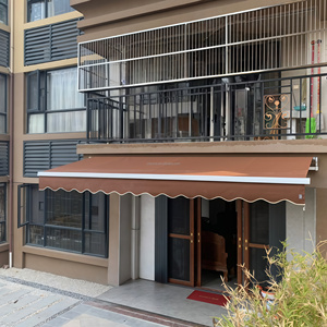 Toldo Retráctil para Patio, Cubierta de <span class=keywords><strong>Terraza</strong></span> Exterior <span class=keywords><strong>con</strong></span> Toldo de Aleación de Aluminio, Toldo Retráctil Eléctrico - Product Image 2