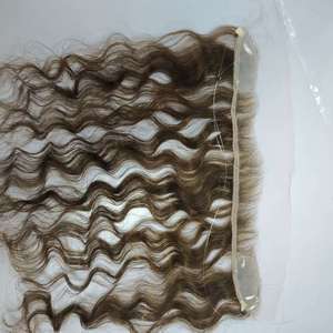 Russian Human Hair Body Wave Water Wave Toupee for Women <strong>Silk</strong> <strong>Base</strong> Virgin <strong>Closure</strong> Right Design for Salon or Hair Loss - Product Image 5