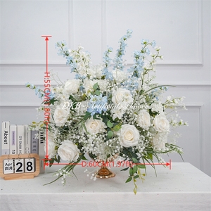 DKB Wholesale Realistic Silk <b>Artificial</b> Flower Ball Arrangements Centerpiece Wedding Mother's Day Table Decor Customizable - Product Image 2