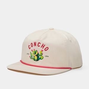 Gorra de 5 Paneles con Visera Plana, Cierre a Presión, Personalizable con Logotipo OEM, con Cuerda, Impresión en Serigrafía de Algodón - Product Image 4