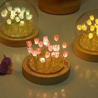 Kit DIY de remplissage de gravier de cristal, couleurs macaron variées, pour décoration de veilleuse de chambre, bureau, anniversaire, Saint-Valentin, mariage
