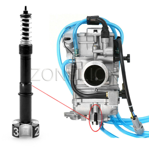Tornillo de mezcla de combustible y aire para motocicleta, <span class=keywords><strong>carburador</strong></span> <span class=keywords><strong>FCR</strong></span> y <span class=keywords><strong>FCR</strong></span>-MX para <span class=keywords><strong>Keihin</strong></span> Honda CRF450X CRF250X CRF150R, Motor de 4 tiempos CNC Universal - Product Image 2