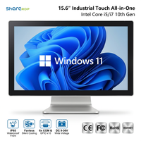 Sharerdp Tableta PC Industrial Todo en Uno Android de 15.6 Pulgadas, 2LAN, 6COM, Pantalla Táctil Sin Ventilador para Kiosco HMI Integrado