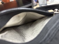Dompet Stash pemblokir RFID, dompet leher perjalanan anti air, pemegang kartu nilon modis portabel untuk pria dan wanita