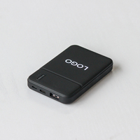 LOGO personnalisé Slim 5000mah 10000mah Power Bank Forte charge magnétique Chargeur sans fil portable Mini Power Bank