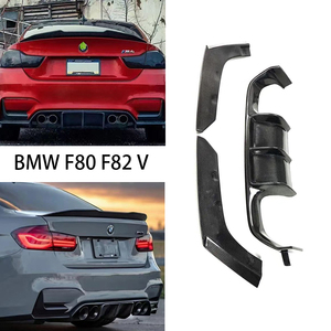 Difusor Trasero de Fibra de Carbono Estilo V para BMW Serie 3 F80 M3/F82 M4 Sedán 2013-2019 - Product Image 1